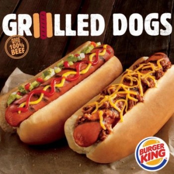 Grilled Dogs from Burger King Made of Hundred Percent Beef