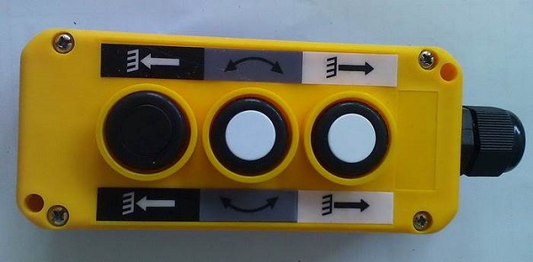 Yellow Colored Crane Buttons with Arrows